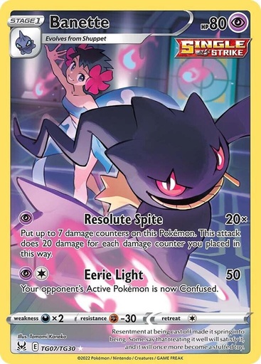 Banette - SWSH11: Lost Origin Trainer Gallery TG07/TG30