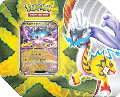 [210-87840] Paradox Destinies Tin [Raging Bolt ex] - Miscellaneous Cards & Products