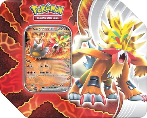 [210-87840] Paradox Destinies Tin [Gouging Fire ex] - Miscellaneous Cards & Products