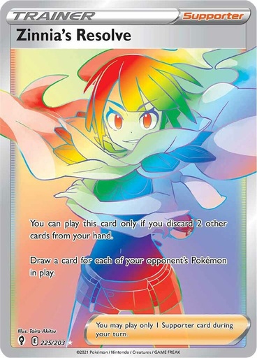 Zinnia's Resolve (Secret) - SWSH07: Evolving Skies 225/203