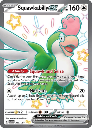 Squawkabilly ex - 223/091 - SV: Paldean Fates (PAF)