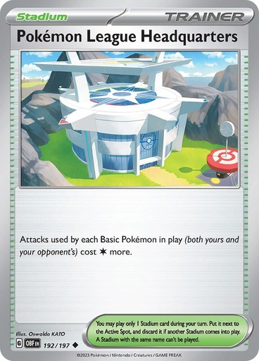 Pokemon League Headquarters - SV03: Obsidian Flames 192/197