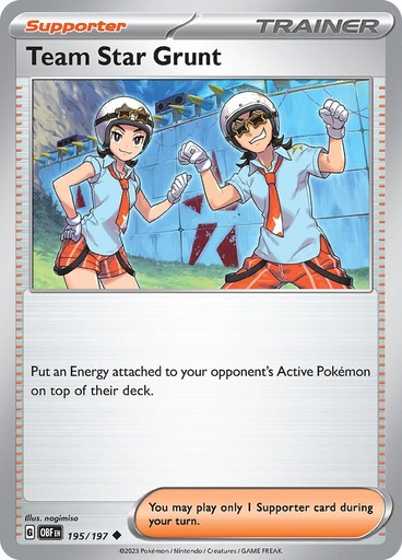 Team Star Grunt - SV03: Obsidian Flames 195/197