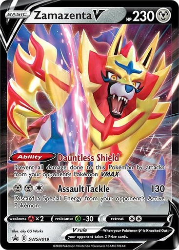 Zamazenta V - SWSH019 - SWSH: Sword & Shield Promo Cards (SWSD)