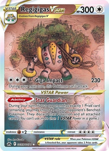Regigigas VSTAR - Crown Zenith: Galarian Gallery GG55/GG70