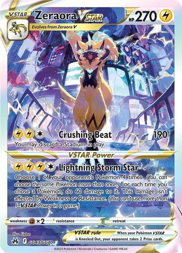 Zeraora VSTAR - Crown Zenith: Galarian Gallery GG43/GG70