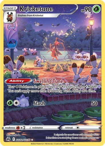 Kricketune - Crown Zenith: Galarian Gallery GG02/GG70