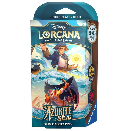 [11098459] Disney Lorcana: Azurite Sea Starter Deck (Amber & Ruby)