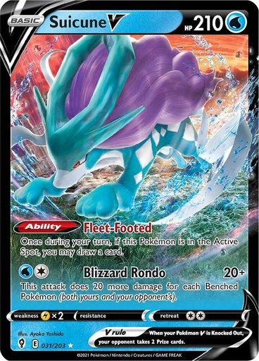 Suicune V - SWSH07: Evolving Skies 031/203