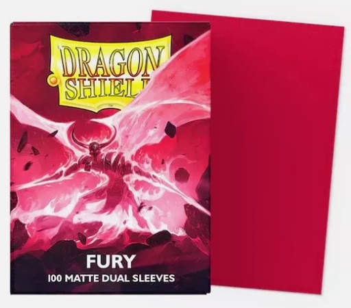 [AT-15055] Dragonshield: 100ct Dual Matte Sleeves - Standard Size "Fury"