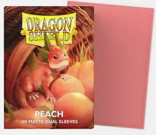 [AT-15053] Dragonshield: 100ct Dual Matte Sleeves - Standard Size "Peach"