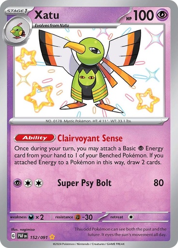 Xatu - 152/091 - SV: Paldean Fates (PAF)