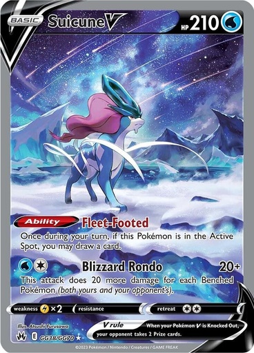 Suicune V - Crown Zenith: Galarian Gallery GG38/GG70