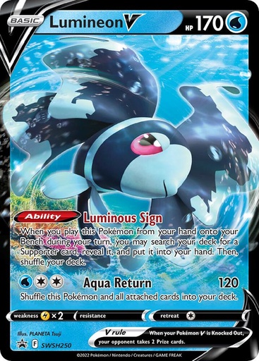 Lumineon V - SWSH250 - SWSH: Sword & Shield Promo Card