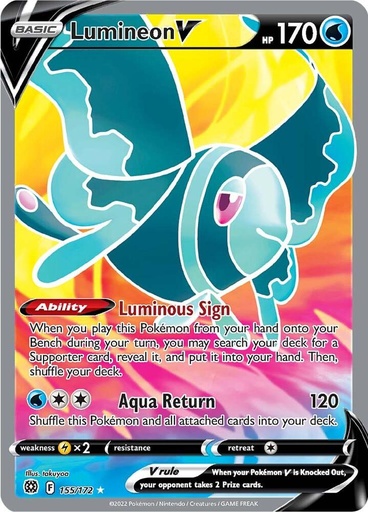 Lumineon V (Full Art) - SWSH09: Brilliant Stars 155/172