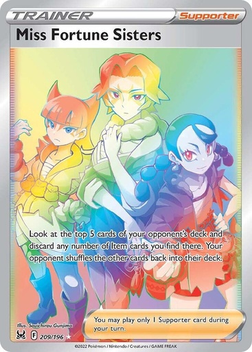 Miss Fortune Sisters (Secret) - SWSH11: Lost Origin 209/196