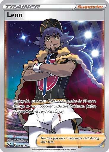 Leon (Full Art) - SWSH04: Vivid Voltage 182/185