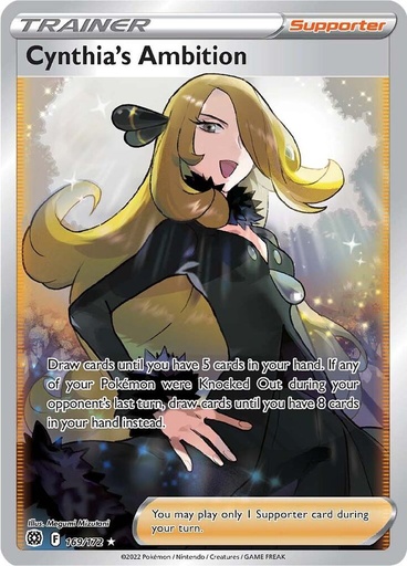 Cynthia's Ambition (Full Art) - SWSH09: Brilliant Stars 169/172