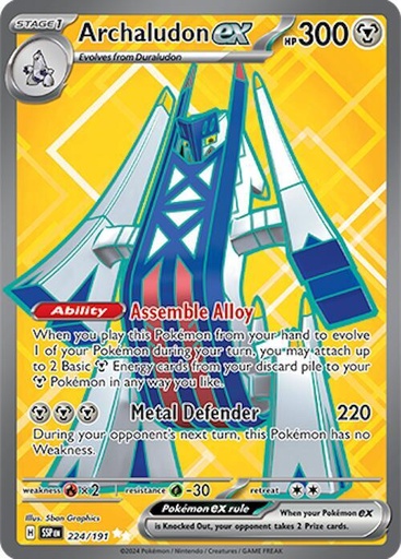Archaludon ex - 224/191 - SV08: Surging Sparks (SV08)