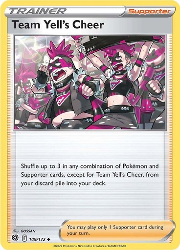 Team Yell's Cheer - SWSH09: Brilliant Stars 149/172