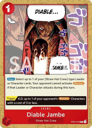 Diable Jambe - Starter Deck 1: Straw Hat Crew (ST-01)