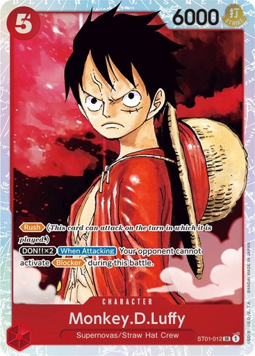 Monkey.D.Luffy (012) - Starter Deck 1: Straw Hat Crew (ST-01)