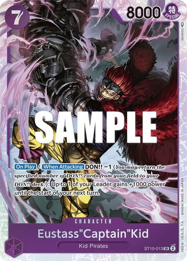 Eustass"Captain"Kid (013) - Ultra Deck: The Three Captains (ST-10)