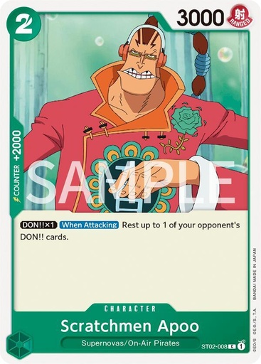 Scratchmen Apoo - Starter Deck 2: Worst Generation (ST-02)