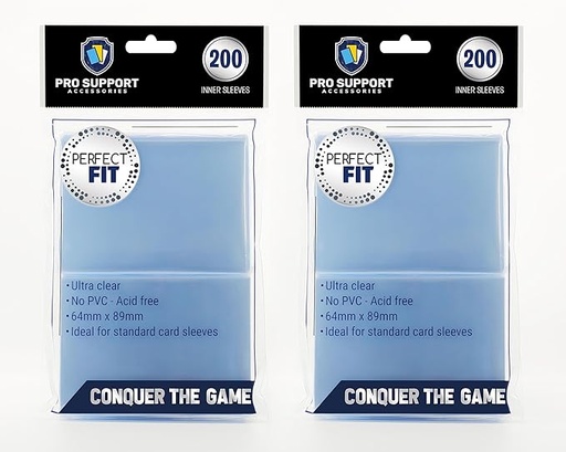 200 Fundas Fit Pro Support Premium Ultra Clear