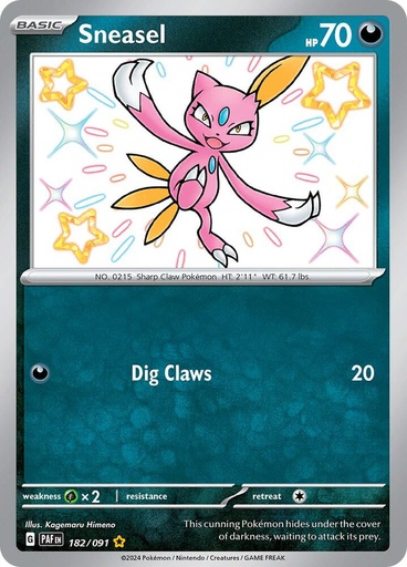 Sneasel - SV: Paldean Fates 182/091