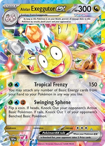 Alolan Exeggutor ex - 133/191 - SV08: Surging Sparks (SV08)