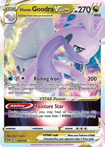 Hisuian Goodra VSTAR - SWSH11: Lost Origin 136/196