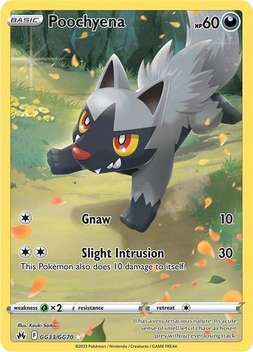 Poochyena - Crown Zenith: Galarian Gallery GG33/GG70