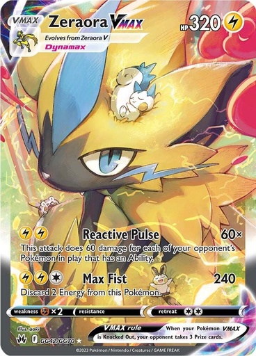 Zeraora VMAX - Crown Zenith: Galarian Gallery GG42/GG70