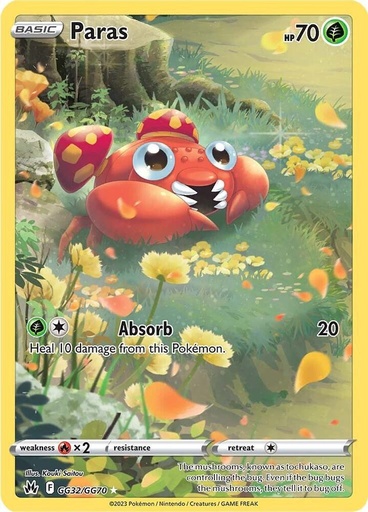 Paras - Crown Zenith: Galarian Gallery GG32/GG70