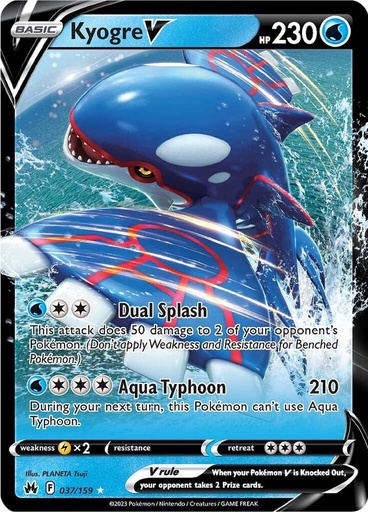 Kyogre V - Crown Zenith 037/159