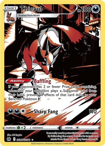 Thievul - Crown Zenith: Galarian Gallery GG17/GG70