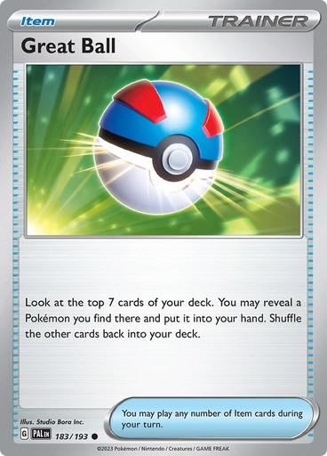 Great Ball - SV02: Paldea Evolved 183/193