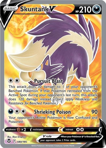 Skuntank V (Full Art) - SWSH12: Silver Tempest 180/195