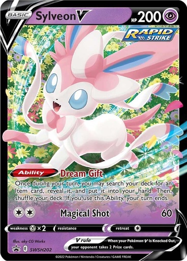Sylveon V - SWSH202 - SWSH: Sword & Shield Promo Cards 