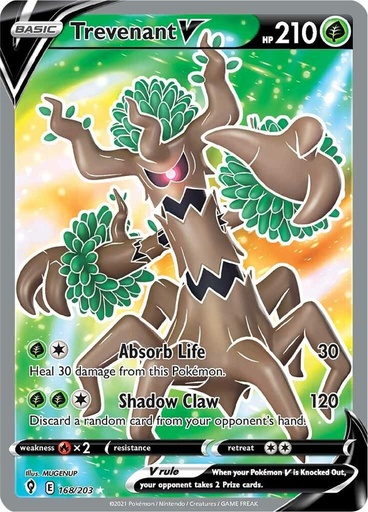 Trevenant V (Full Art) - SWSH07: Evolving Skies 168/203