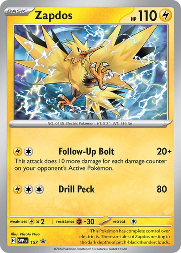 Zapdos - 157 - SV: Scarlet & Violet Promo Cards (SVP)