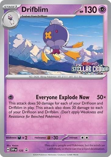 Drifblim - 135 - SV: Scarlet & Violet Promo Cards (SVP)