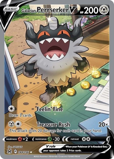 Galarian Perrserker V (Alternate Full Art) - SWSH11: Lost Origin 184/196