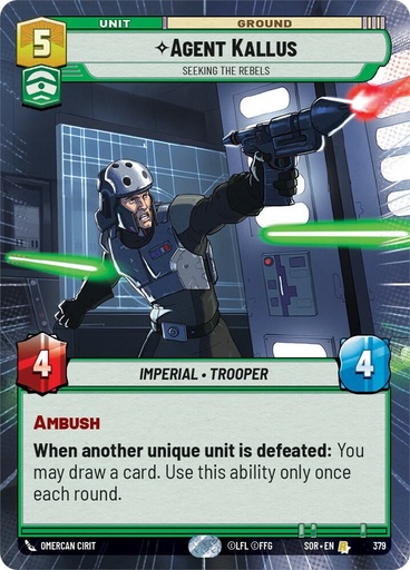 Agent Kallus - Seeking the Rebels (Hyperspace) - Spark of Rebellion (SOR)