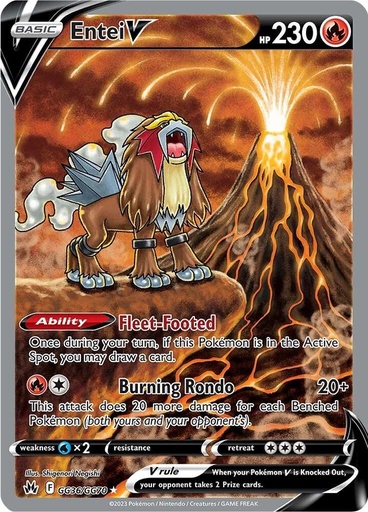 Entei V - Crown Zenith: Galarian Gallery GG36/GG70
