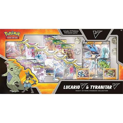 Caja Heavy Hitters Premium Collection Lucario Tyranitar