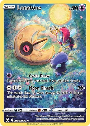 Lunatone - Crown Zenith: Galarian Gallery GG1/GG70
