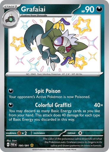Grafaiai - SV: Paldean Fates 190/091