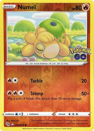 Numel (Peelable Ditto) - Pokemon GO (PGO)